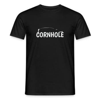 Cornhole Game Leisure Hobby - Men's T-Shirt - black - Front - AI Model Male 178 light (178cm)