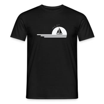 Segelboot Segelsport Wassersport - Männer T-Shirt - Schwarz - Vorne - AI Model Male 178 light (178cm)
