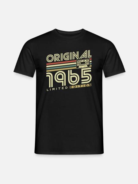1965 geboren Jahrgang Geburtstag Retro Geschenk - Mænd T-shirt - sort