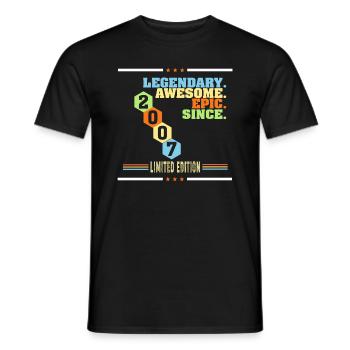 Légendaire épopée impressionnante depuis 2007 édition limitée - T-shirt homme - noir - Devant - AI Model Male 178 light (178cm)
