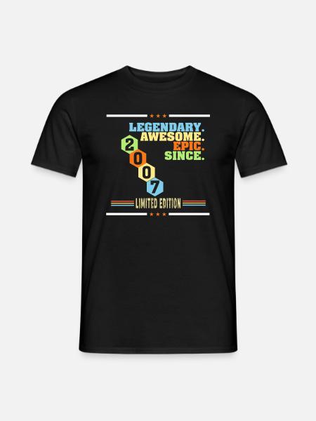 Legendary awesome epic since 2007 limited edition - Männer T-Shirt - Schwarz