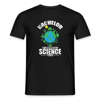 Bachelor of Environmental Science Umweltschutz - Männer T-Shirt - Schwarz - Vorne - AI Model Male 178 light (178cm)