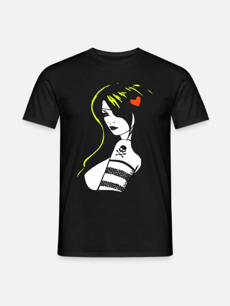 pirate-girl - Men's T-Shirt - black