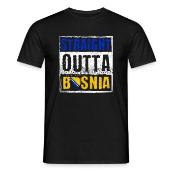 Tout droit sorti de Bosnie - T-shirt homme - noir - Devant - AI Model Male 178 light (178cm)