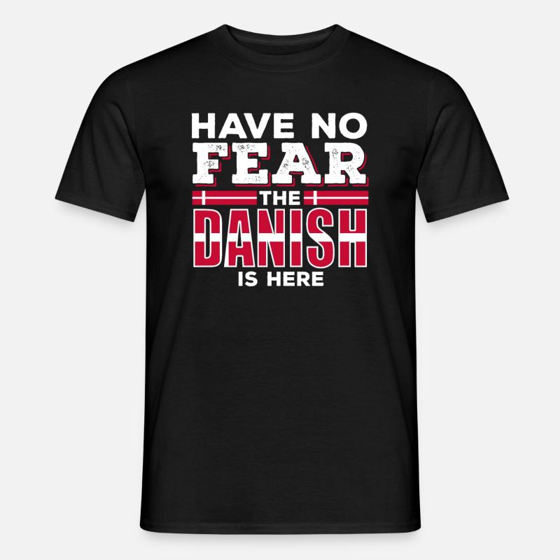 Don't worry, the Dane is here. - Men's T-Shirt - black