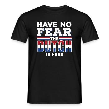 Holländer Niederländer - Männer T-Shirt - Schwarz - Vorne - AI Model Male 178 light (178cm)