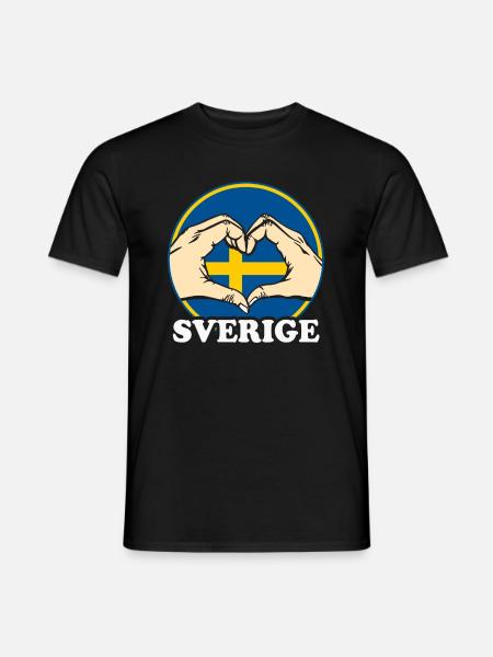 Suède - T-shirt homme - noir