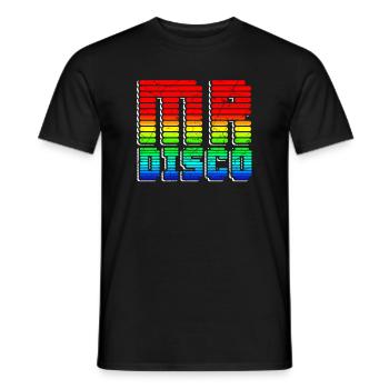 Monsieur Disco - T-shirt homme - noir - Devant - AI Model Male 178 light (178cm)