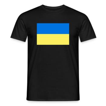 Ukraine Drapeau Paix Liberté Poutine - T-shirt homme - noir - Devant - AI Model Male 178 light (178cm)