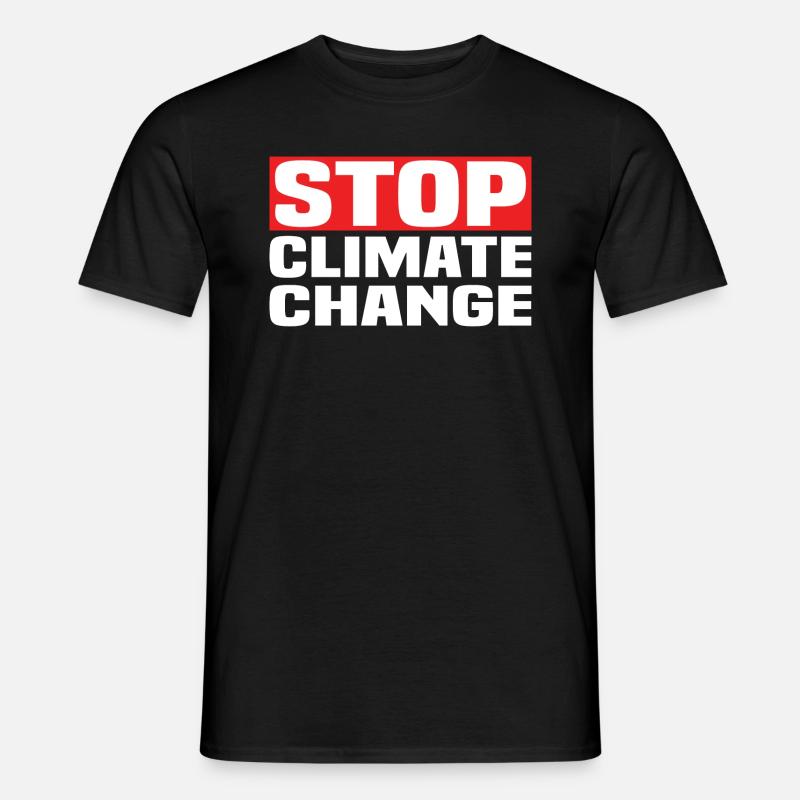 Stop Climate Change - Männer T-Shirt - Schwarz