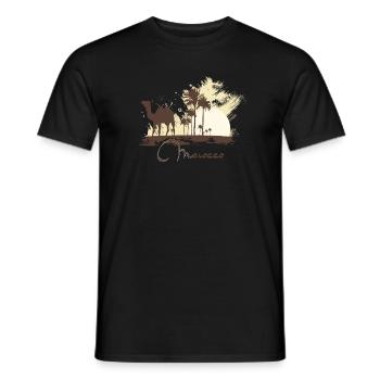Morocco - T-shirt homme - noir - Devant - AI Model Male 178 light (178cm)