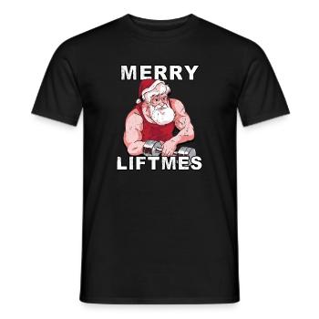 Ugly Christmas Muskelmann Workout Geschenk-Idee - Männer T-Shirt - Schwarz - Vorne - AI Model Male 178 light (178cm)