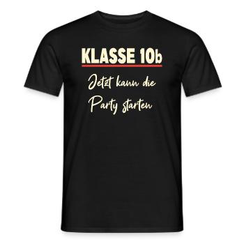 Klasse 10b Klassenfahrt - Männer T-Shirt - Schwarz - Vorne - AI Model Male 178 light (178cm)