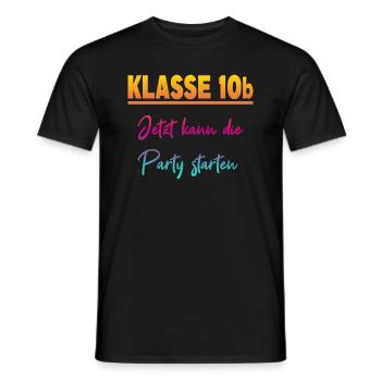 Klasse 10b Klassenfahrt - Männer T-Shirt - Schwarz - Vorne - AI Model Male 178 light (178cm)