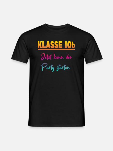 Klasse 10b Klassenfahrt - Männer T-Shirt - Schwarz