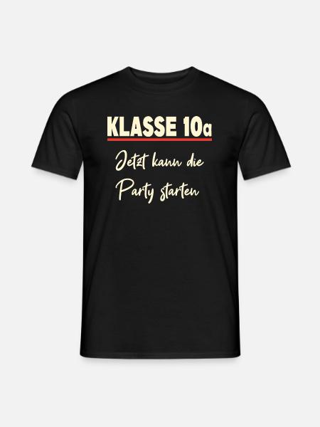 Klasse 10a Klassenfahrt - Männer T-Shirt - Schwarz