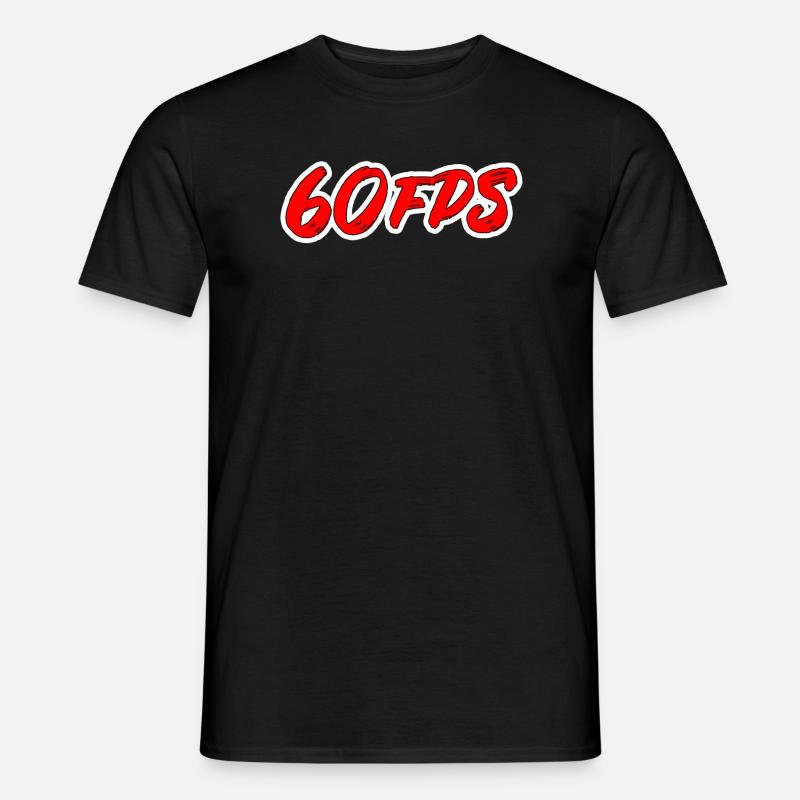60fps - Männer T-Shirt - Schwarz