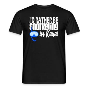 Kauai Plongée en apnée - T-shirt homme - noir - Devant - AI Model Male 178 light (178cm)
