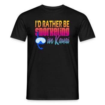 Kauai Plongée en apnée - T-shirt homme - noir - Devant - AI Model Male 178 light (178cm)