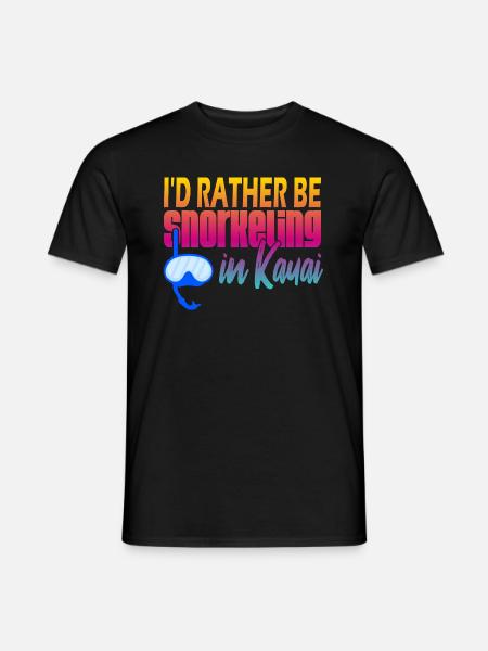 Top Kauai Snorkeling - Men's T-Shirt - black