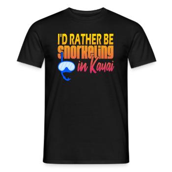Kauai Plongée en apnée - T-shirt homme - noir - Devant - AI Model Male 178 light (178cm)