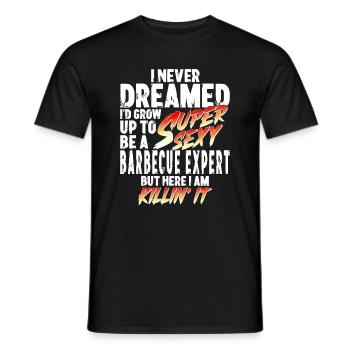 Super Sexy Grill-Experte Grillen Geschenk Papa - Männer T-Shirt - Schwarz - Vorne - AI Model Male 178 light (178cm)
