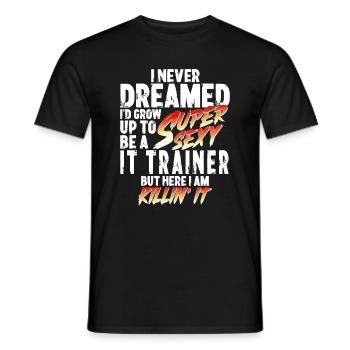 Super Sexy IT-Trainer IT-Training Geschenk - Männer T-Shirt - Schwarz - Vorne - AI Model Male 178 light (178cm)