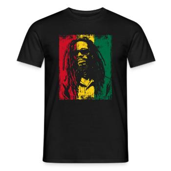 Rastaman Sunglasses Reggae Ghana Dreadlocks - Men's T-Shirt - black - Front - AI Model Male 178 light (178cm)