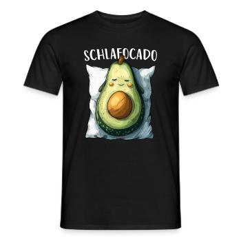 Avocado Schlafocado Morgenmuffel Kaffee Geschenk - Männer T-Shirt - Schwarz - Vorne - AI Model Male 178 light (178cm)