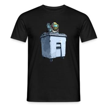 Lustig Taucher Dumpster Diving Lebensmittelrettung - Männer T-Shirt - Schwarz - Vorne - AI Model Male 178 light (178cm)