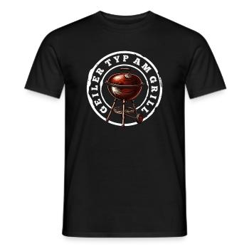 Guy At The Grill Funny Grilling Gift Dad - Men's T-Shirt - black - Front - AI Model Male 178 light (178cm)