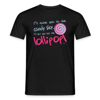 Lollipop - Men's T-Shirt - black - Front - AI Model Male 178 light (178cm)