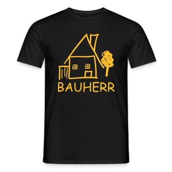 bauherr - Männer T-Shirt - Schwarz - Vorne - AI Model Male 178 light (178cm)