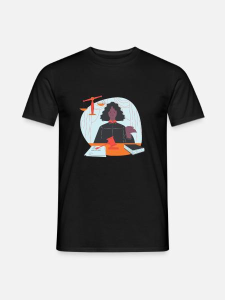 Geschenk für eine Richterin - Männer T-Shirt - Schwarz
