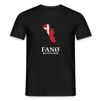 Île de Fano - Souvenir de vacances au Danemark - T-shirt homme - noir - Devant - AI Model Male 178 light (178cm)