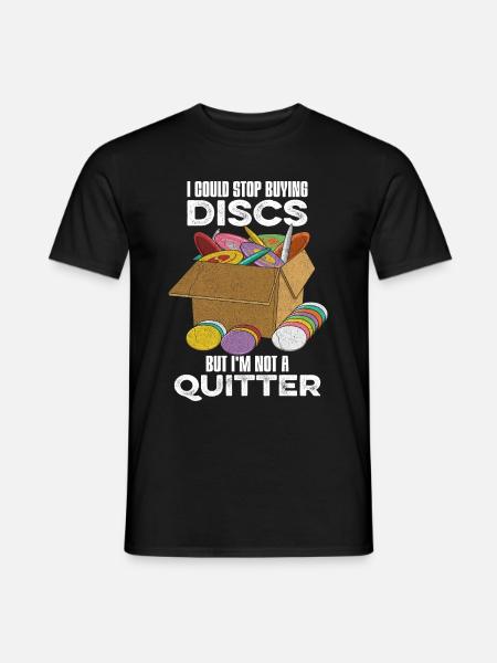 Wurfsport Spruch für einen Disc Golf Fan - Männer T-Shirt - Schwarz
