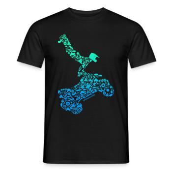Quad - T-shirt homme - noir - Devant - AI Model Male 178 light (178cm)