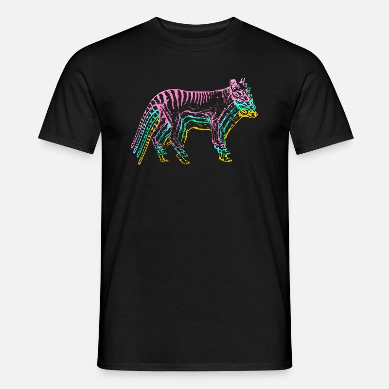 Tasmanischer Wolf - Männer T-Shirt - Schwarz