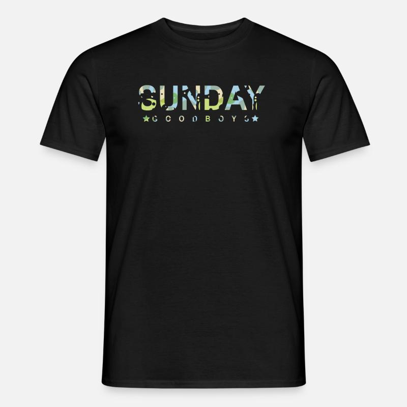 Sonntag Gute Jungs - Männer T-Shirt - Schwarz