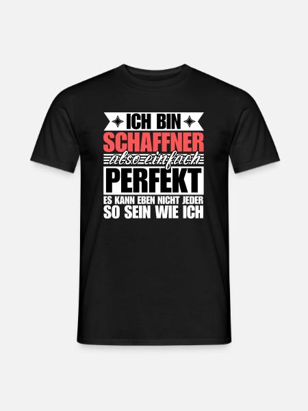 Perfekter Schaffner - Männer T-Shirt - Schwarz