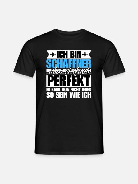 Perfekter Schaffner - Männer T-Shirt - Schwarz
