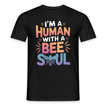 Honigbiene Imker Bienen Biene - Männer T-Shirt - Schwarz - Vorne - AI Model Male 178 light (178cm)
