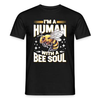 Honigbiene Imker Bienen Biene - Männer T-Shirt - Schwarz - Vorne - AI Model Male 178 light (178cm)