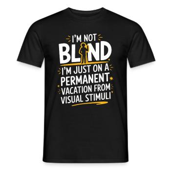 Blinde Blindheit Sehbehinderte Menschen - Männer T-Shirt - Schwarz - Vorne - AI Model Male 178 light (178cm)