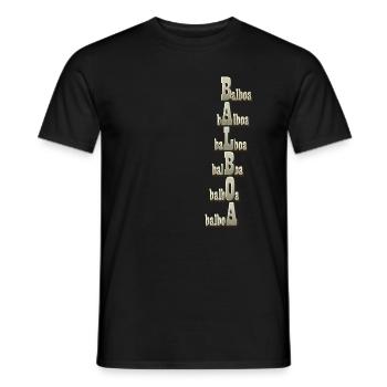 Swing Tanz Tanzkleidung I Balboa Training T-Shirt - Männer T-Shirt - Schwarz - Vorne - AI Model Male 178 light (178cm)