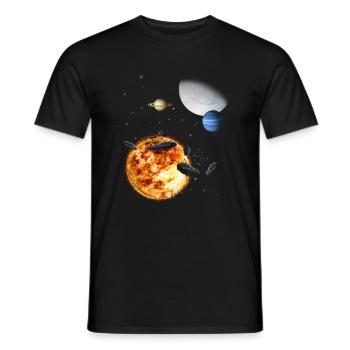 Univers - T-shirt homme - noir - Devant - AI Model Male 178 light (178cm)