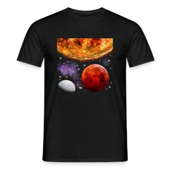 Weltraum - Männer T-Shirt - Schwarz - Vorne - AI Model Male 178 light (178cm)