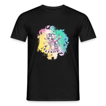 tiger - Men's T-Shirt - black - Front - AI Model Male 178 light (178cm)