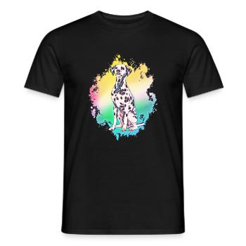Dalmatiner - Männer T-Shirt - Schwarz - Vorne - AI Model Male 178 light (178cm)