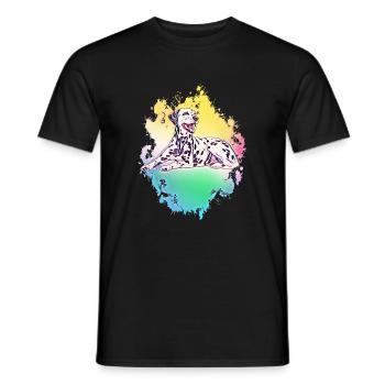 dalmatien - T-shirt homme - noir - Devant - AI Model Male 178 light (178cm)